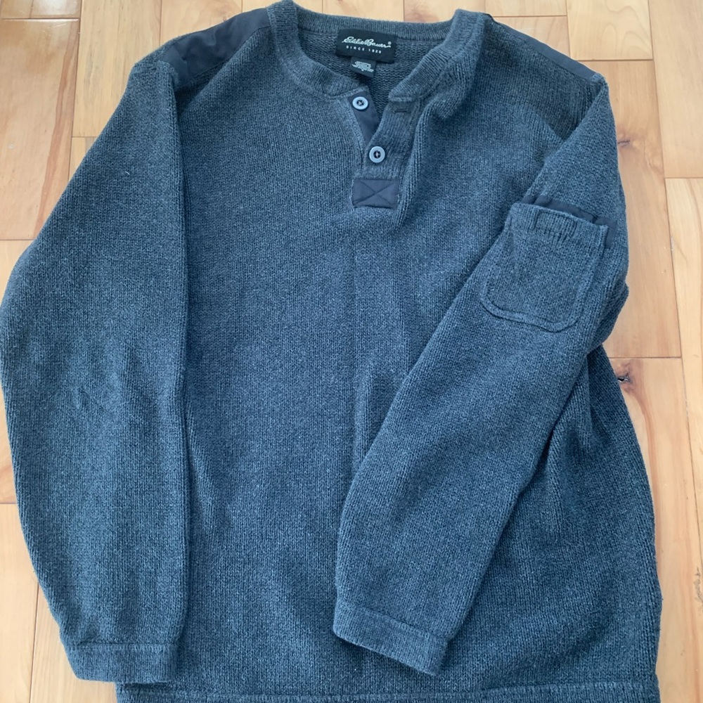 Gray oversized sweater